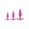 Doc Johnson Mood Naughty 1 Silicone Anal Trainer Set 3pcs Juodas