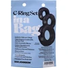 Doc Johnson Silicone Ring Set - Flexible Anatomical Support, Juodas