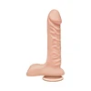 Doc Johnson The D Super D 8" Dual Density ULTRASKYN, Suction Base, rusvai gelsvas