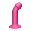 Doc Johnson The Tru Curve Platinum Silicone Intimate Model 6'' Curved Rožinė