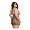 Dreamgirl Diamond Chemise Set with G-String, Juodas, Elegant Mesh Design