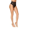 Dreamgirl High-Waisted Lace Panty L Juodas - Scalloped Elegant Design