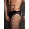 Allure Dreamgirl Lace Open Back Brief S/M - Sheer Mid-Rise Intimate Panty