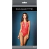 Coquette Dreamgirl Teddy Halter Lace-Up V-Neck, Stretch Lace, One Size