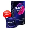 Durex Mutual Climax 10-Pack Grooved &amp; Dotted Latex Condoms Easy-On Fit