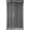 Dušo kabina ELEGANCE 100x100 chrom/pilka be pado