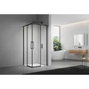 Dušo kabina ELEGANCE 100x100 juoda/skaidri be pado