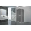 Dušo kabina PRESTIGE 100x100 chrom/pilka be pado