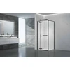 Dušo kabina PRESTIGE 120x90 juoda/skaidri be pado