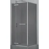 Dušo kabina PRESTIGE 90x90 chrom/pilka be pado