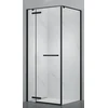 Dušo kabina PRESTIGE 90x90 juoda/skaidri be pado
