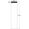 Dušo kabinos šoninis stiklas 360x1605 mm pilkas