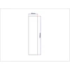 Dušo kabinos šoninis stiklas tiesus 350x1500 mm pilkas