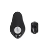 E-Stim Vibrating Plug &amp; Adjustable Ring Set with Remote Control Juodas
