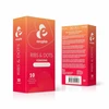 EasyGlide Ribbed &amp; Dotted Anatomical Condoms 10-Pack Transparent