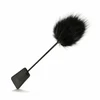 EasyToys 2-in-1 Juodas Dual-Ended Feather Tickler &amp; Whip 39 cm