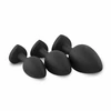 EasyToys 3-Piece Silicone Plug Set with Decorative Heart Gem, Juodas