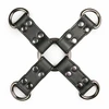 EasyToys Adjustable Leather Hogtie Restraint - Juodas Bondage Connector