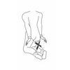 EasyToys Adjustable Leather Hogtie Restraint - Juodas Bondage Connector