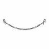 EasyToys Adjustable Nipple Clamps Juodas with Metal Chain System