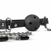 EasyToys Adjustable Open Ball System with Chain-Linked Clamps, Juodas
