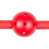 EasyToys Adjustable PVC Ball Gag Raudona - Comfortable Restraint Priedas