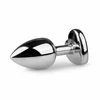 EasyToys Aliuminio Plug Heart Crystal Medium Sidabrinis Elegant Design