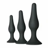 EasyToys Anal Training Set - 3 Size Silicone Model, Juodas