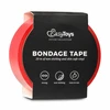 EasyToys Bondage Tape Raudona 20m - Flexible Non-Sticky Restraint Roll