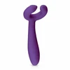 EasyToys Couples Vibrator Violetinė - Dual Motor Flexible Ring &amp; Shaft