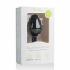EasyToys Diamond Plug Medium Juodas - Silicone Intimate Priedas with Crystal Base
