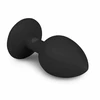 EasyToys Diamond Silicone Plug Small Juodas - Elegant Jewel Base Priedas