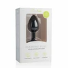 EasyToys Diamond Silicone Plug Small Juodas - Elegant Jewel Base Priedas
