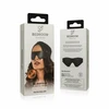 EasyToys Faux Leather Eye Mask Juodas Comfortable Adjustable Strap