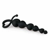 Easytoys Heart Handle Juodas Silicone Training Beads 19 cm