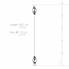 EasyToys Japanese Style Metal Clamps with Chain - Adjustable Pressure