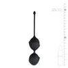 EasyToys Juodas Kegel Double Training Balls - Anatomical Silicone System