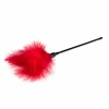 EasyToys Raudona Feather Tickler - Long Handle Sensual Priedas