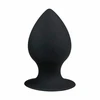 EasyToys Round Plug Juodas XL - Silicone Intimate Priedas with Suction Base