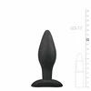 EasyToys Silicone Anal Plug Medium Juodas - Flexible Ergonomic Model