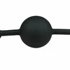 EasyToys Silicone Ball Gag Adjustable Strap Juodas Comfortable Design