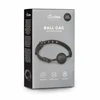 EasyToys Silicone Ball Gag Adjustable Strap Juodas Comfortable Design