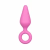 EasyToys Silicone Intimate Plug Set Rožinė - 3 Sizes, Pull Ring Handle