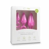 EasyToys Silicone Intimate Plug Set Rožinė - 3 Sizes, Pull Ring Handle
