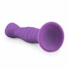 EasyToys Silicone Model with Suction Base Violetinė 18 cm - Ribbed Surface