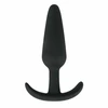 EasyToys Silicone Plug M - Flexible Anatomical Intimate Priedas, Juodas