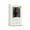 EasyToys Silicone Plug Medium with Pull Ring - Juodas, Ergonomic Design
