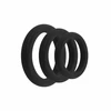 EasyToys Silicone Support Rings Set 3pcs Juodas - Flexible Sizes