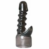 Easytoys Spiral Wand Attachment Juodas - Textured Silicone Head Cover