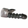 Easytoys Spiral Wand Attachment Juodas - Textured Silicone Head Cover